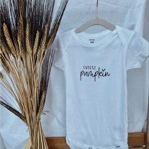 Thanksgiving onesies Cutest Pumpkin